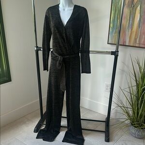 Trina Turk Black with tiny gold threading throughout. Brand new!